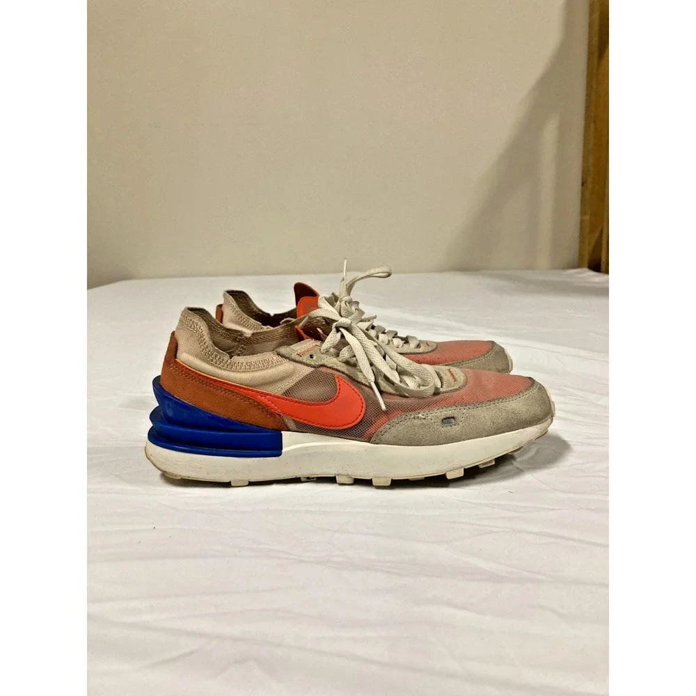 Nike Waffle One Running Shoes Women's Lace-Up Low Top Athletic Sneakers - 8.5